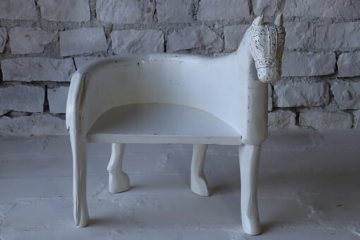 WOODEN HORSE CHAIR 90x70x92cm - Image 7