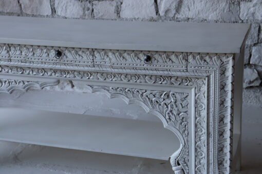 WOODEN CONSOLE TABLE WITH 3 DRAWER 180x50x85cm - Image 9