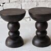 WOODEN SIDE TABLE 40x40x46cm