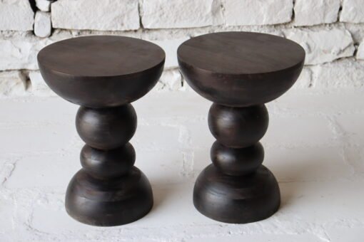 WOODEN SIDE TABLE 40x40x46cm - Image 2