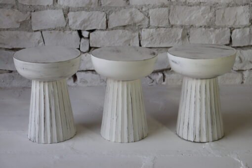 WOODEN SIDE TABLE 40x40x45cm - Image 2