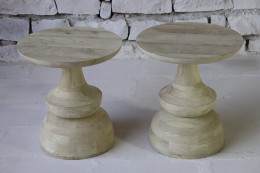 WOODEN SIDE TABLE 50x50x55cm - Image 2