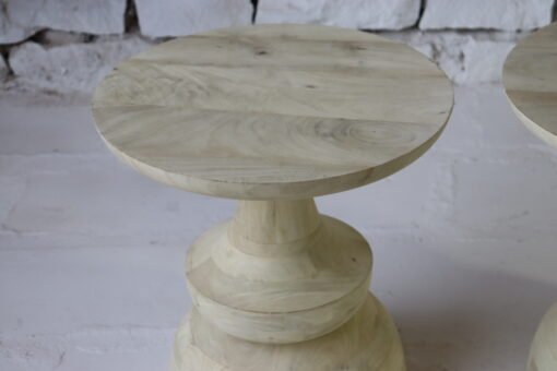 WOODEN SIDE TABLE 50x50x55cm - Image 3