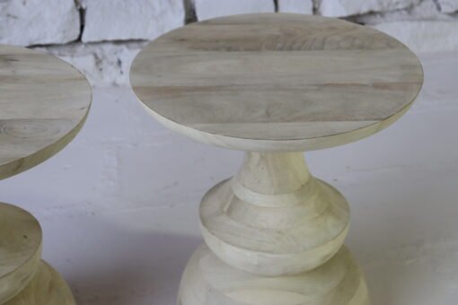 WOODEN SIDE TABLE 50x50x55cm - Image 4