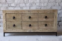 Wooden 4 door sideboard 180x50x90cm