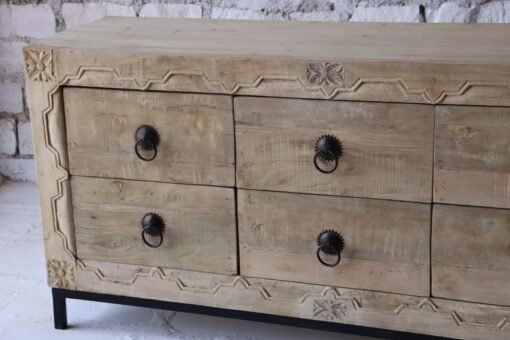 Wooden 4 door sideboard 180x50x90cm - Image 3