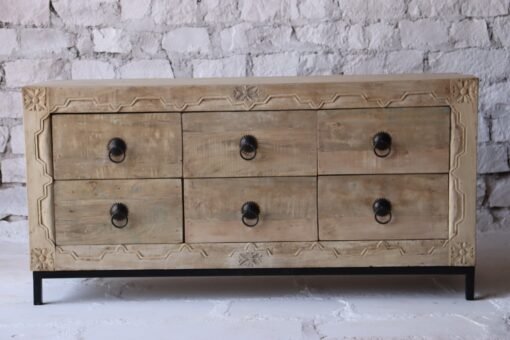 Wooden 4 door sideboard 180x50x90cm - Image 6