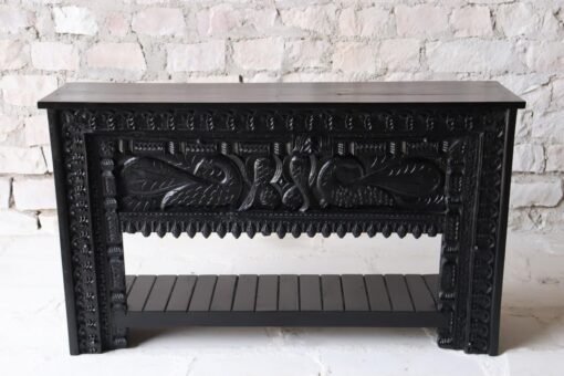 WOODEN CONSOLE TABLE 163x41x95cm - Image 2
