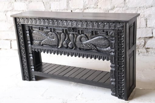 WOODEN CONSOLE TABLE 163x41x95cm - Image 5