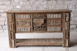 WOODEN CONSOLE TABLE 186x43x110cm