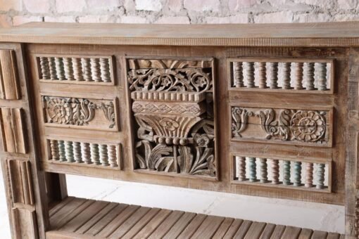 WOODEN CONSOLE TABLE 186x43x110cm - Image 2