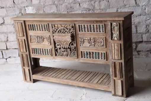 WOODEN CONSOLE TABLE 186x43x110cm - Image 4