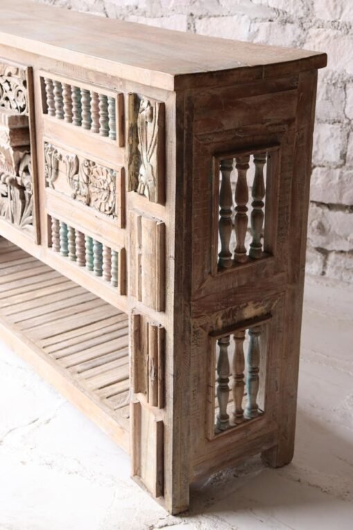 WOODEN CONSOLE TABLE 186x43x110cm - Image 5