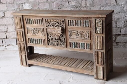 WOODEN CONSOLE TABLE 186x43x110cm - Image 6