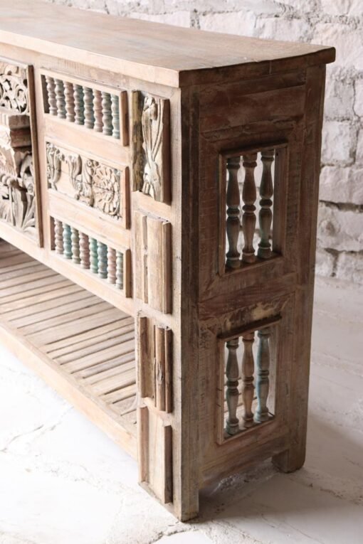 WOODEN CONSOLE TABLE 186x43x110cm - Image 7