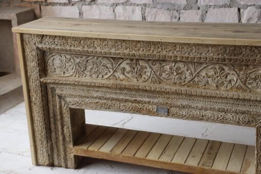 WOODEN CONSOLE  TABLE 179x40x94cm - Image 2