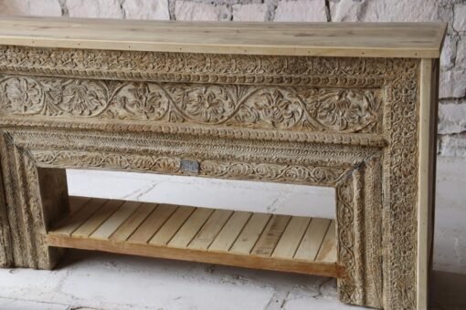WOODEN CONSOLE  TABLE 179x40x94cm - Image 5