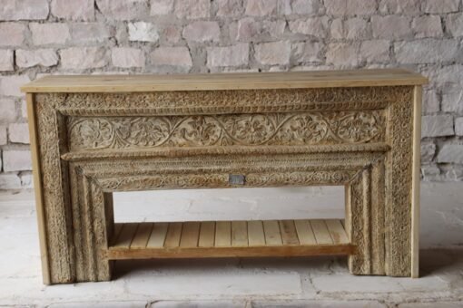 WOODEN CONSOLE  TABLE 179x40x94cm - Image 6