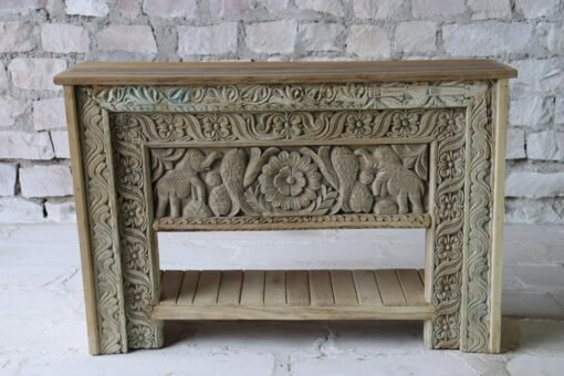 WOODEN CONSOLE TABLE 179x41x94cm - Image 2