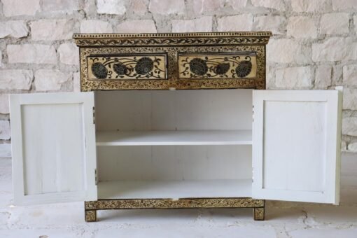 WOODEN 2 DOOR AND 2 DRAWER SIDEBOARD 90x40x90cm - Image 5