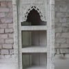 WOODEN BOOKSHELF WHITE 90x40x180cm