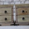 WOODEN BEDSIDE 56x46x72cm