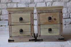 WOODEN BEDSIDE 56x46x72cm