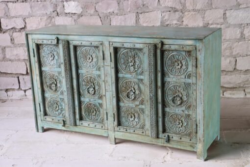 WOODEN 4 DOOR SIDEBOARD 168x47x97cm - Image 3